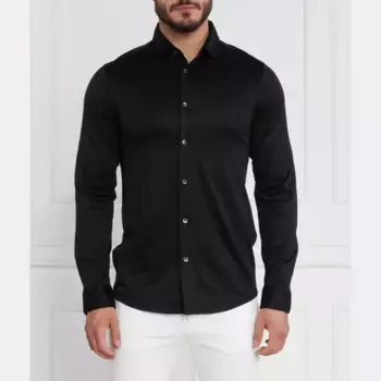 Рубашка стандартного кроя Emporio Armani, черный