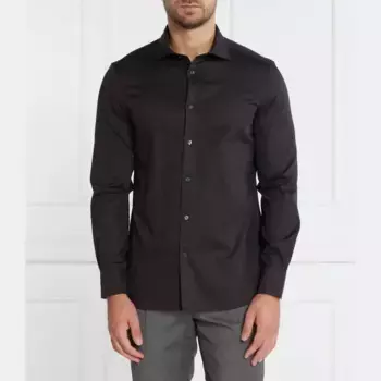Рубашка стандартного кроя Emporio Armani, черный