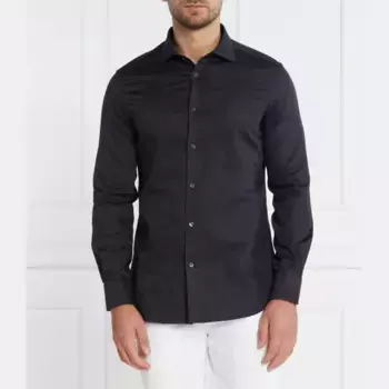 Рубашка стандартного кроя Emporio Armani, черный