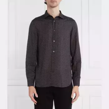 Рубашка стандартного кроя Emporio Armani, черный