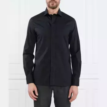 Рубашка стандартного кроя Emporio Armani, черный