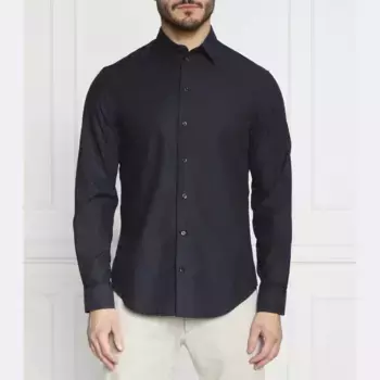 Рубашка стандартного кроя Emporio Armani, синий