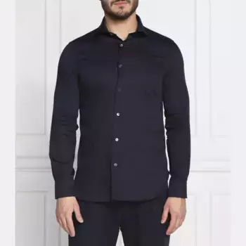 Рубашка стандартного кроя Emporio Armani, синий