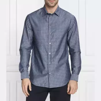 Рубашка стандартного кроя Emporio Armani, синий