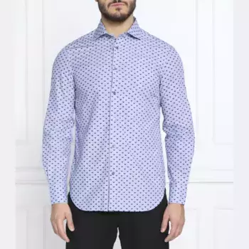 Рубашка стандартного кроя Emporio Armani, синий