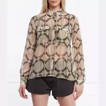 Рубашка стандартного кроя Galle Paris, бежевый