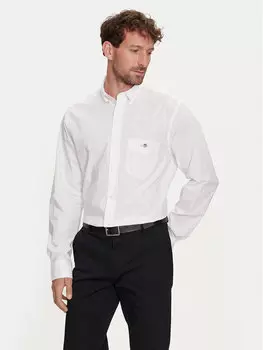 Рубашка стандартного кроя Gant, белый