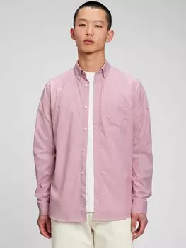 Рубашка стандартного кроя Gap, розовый