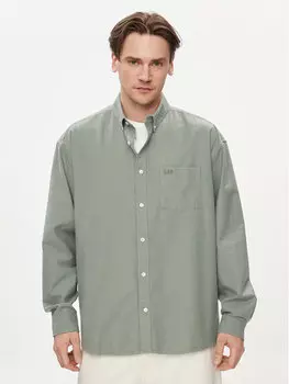 Рубашка стандартного кроя Gap, серый