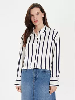 Рубашка стандартного кроя Gina Tricot, экрю