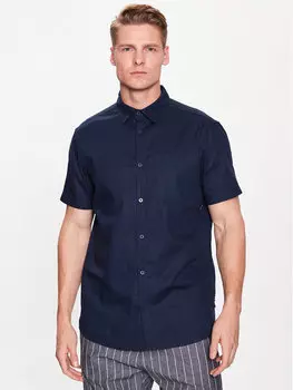 Рубашка стандартного кроя Indicode, синий