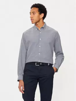 Рубашка стандартного кроя Indicode, синий