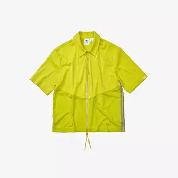 Рубашка стандартного кроя из эластичного переработанного полиэстера Song For The Mute x adidas с фирменными полосками Song For The Mute, зеленый