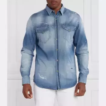 Рубашка стандартного кроя John Richmond, синий