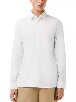Рубашка стандартного кроя Lacoste, белый