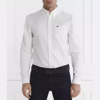 Рубашка стандартного кроя Lacoste, белый