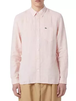 Рубашка стандартного кроя Lacoste, розовый