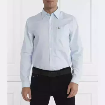 Рубашка стандартного кроя Lacoste, синий