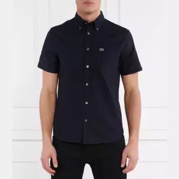 Рубашка стандартного кроя Lacoste, синий