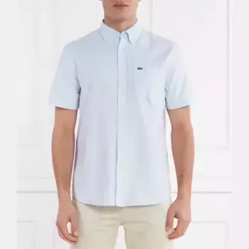 Рубашка стандартного кроя Lacoste, синий