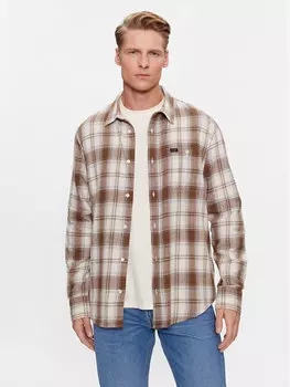 Рубашка стандартного кроя Lee, бежевый