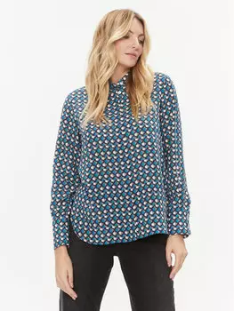 Рубашка стандартного кроя Marella, бирюзовый