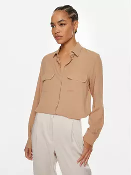 Рубашка стандартного кроя Marella, коричневый