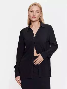 Рубашка стандартного кроя Max Mara Leisure, черный