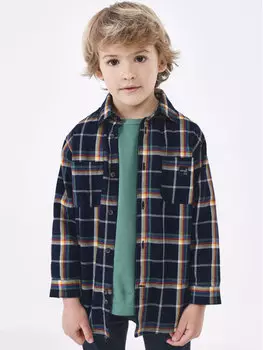 Рубашка стандартного кроя Mayoral, синий