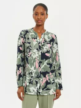 Рубашка стандартного кроя Olsen, зеленый