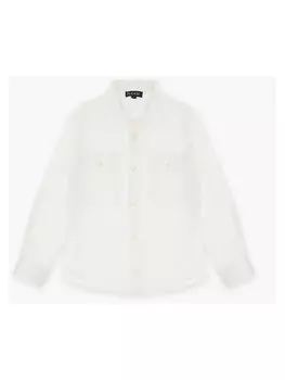 Рубашка стандартного кроя Please, белый
