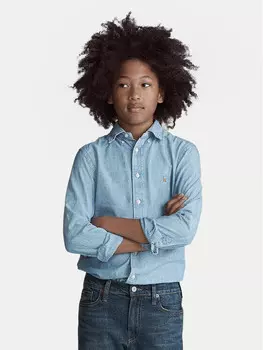 Рубашка стандартного кроя Polo Ralph Lauren, голубой