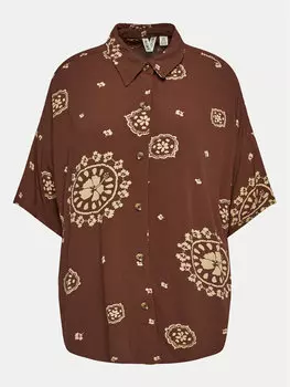 Рубашка стандартного кроя Roxy, коричневый