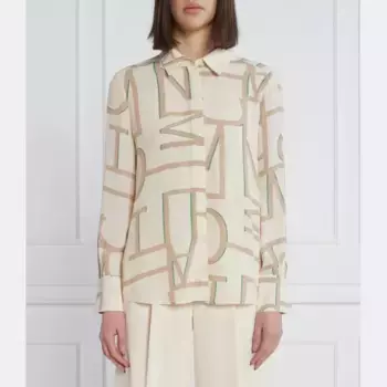 Рубашка стандартного кроя с добавлением шелка Marc Cain, бежевый