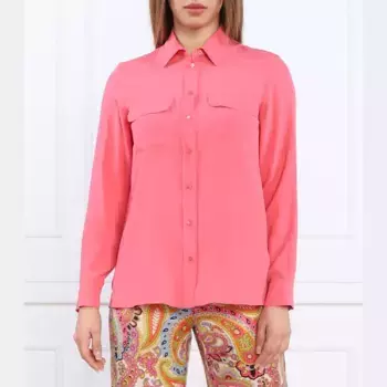 Рубашка стандартного кроя с добавлением шелка Marella, розовый