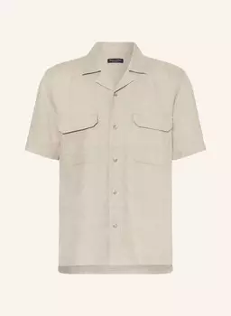 Рубашка стандартного кроя с короткими рукавами из льна Marc O'Polo, коричневый