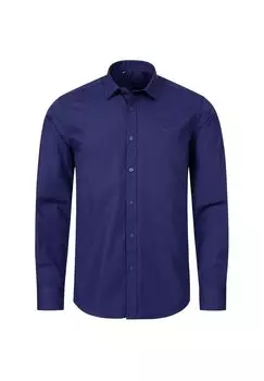 Рубашка стандартного кроя с воротником «Кент» INDUMENTUM, темно-синий