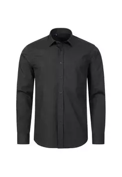 Рубашка стандартного кроя с воротником «Кент» INDUMENTUM, черный