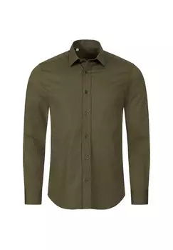 Рубашка стандартного кроя с воротником «Кент» INDUMENTUM, хаки