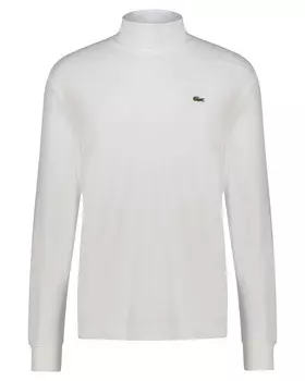 Рубашка стандартного кроя с высоким воротником Lacoste, белый