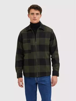 Рубашка стандартного кроя Selected Homme, зеленый
