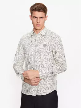 Рубашка стандартного кроя Sisley, белый