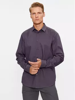 Рубашка стандартного кроя Sisley, фиолетовый