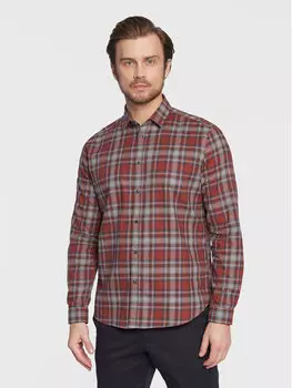 Рубашка стандартного кроя Sisley, красный