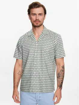 Рубашка стандартного кроя Sisley, зеленый