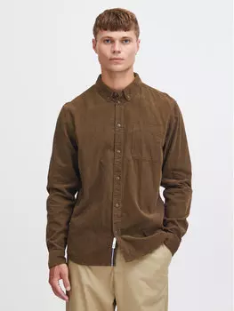 Рубашка стандартного кроя Solid, коричневый