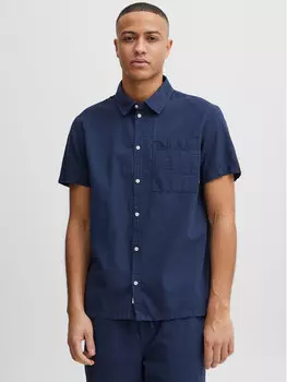 Рубашка стандартного кроя Solid, синий