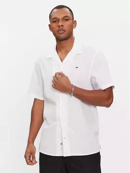 Рубашка стандартного кроя Tommy Jeans, белый