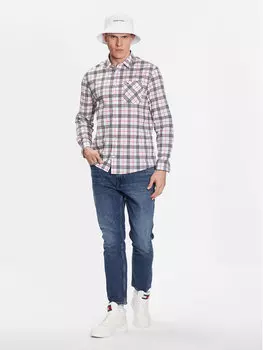 Рубашка стандартного кроя Tommy Jeans, белый