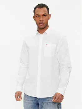 Рубашка стандартного кроя Tommy Jeans, белый